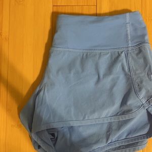 Lululemon Blue Speed Up Low-Rise Lined Short 2.5"